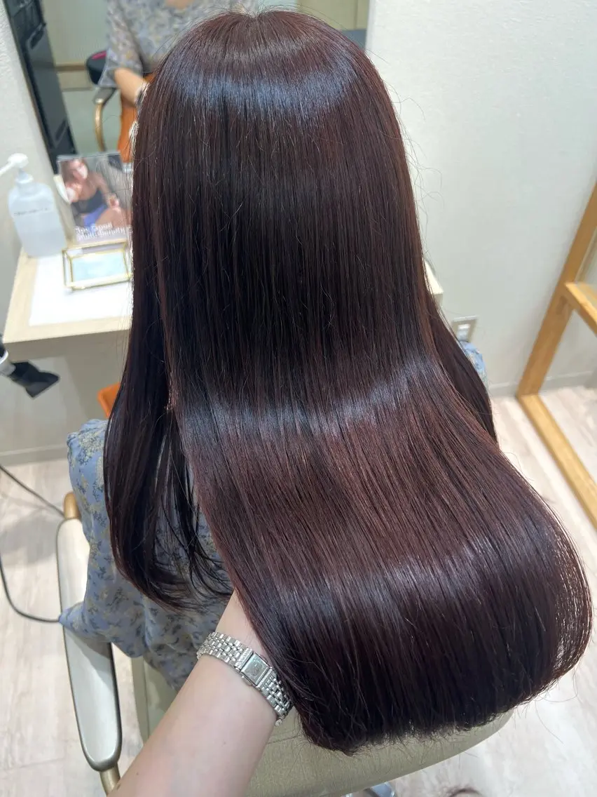 ロング カラー 透明感カラー くびれヘア 顔まわりレイヤー 髪質改善 韓国風ヘア shindo lisa🎀🪽のヘアスタイル