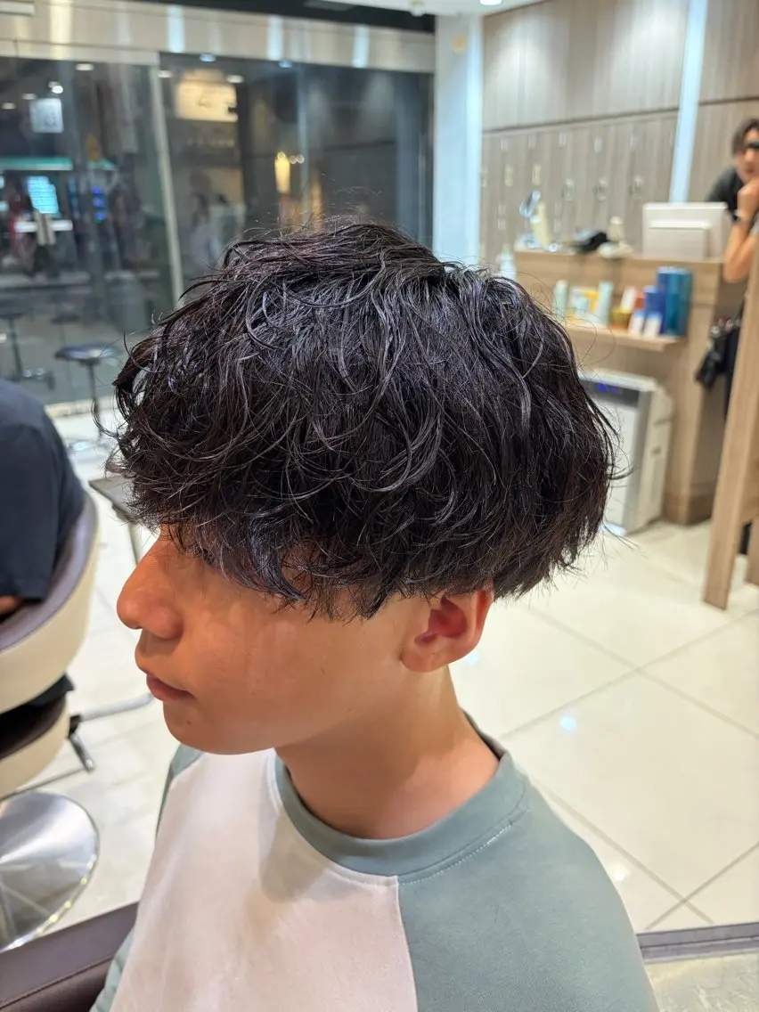ショート パーマ メンズ カット パーマ トリートメント メンズ特化美容師 土屋丈のヘアスタイル