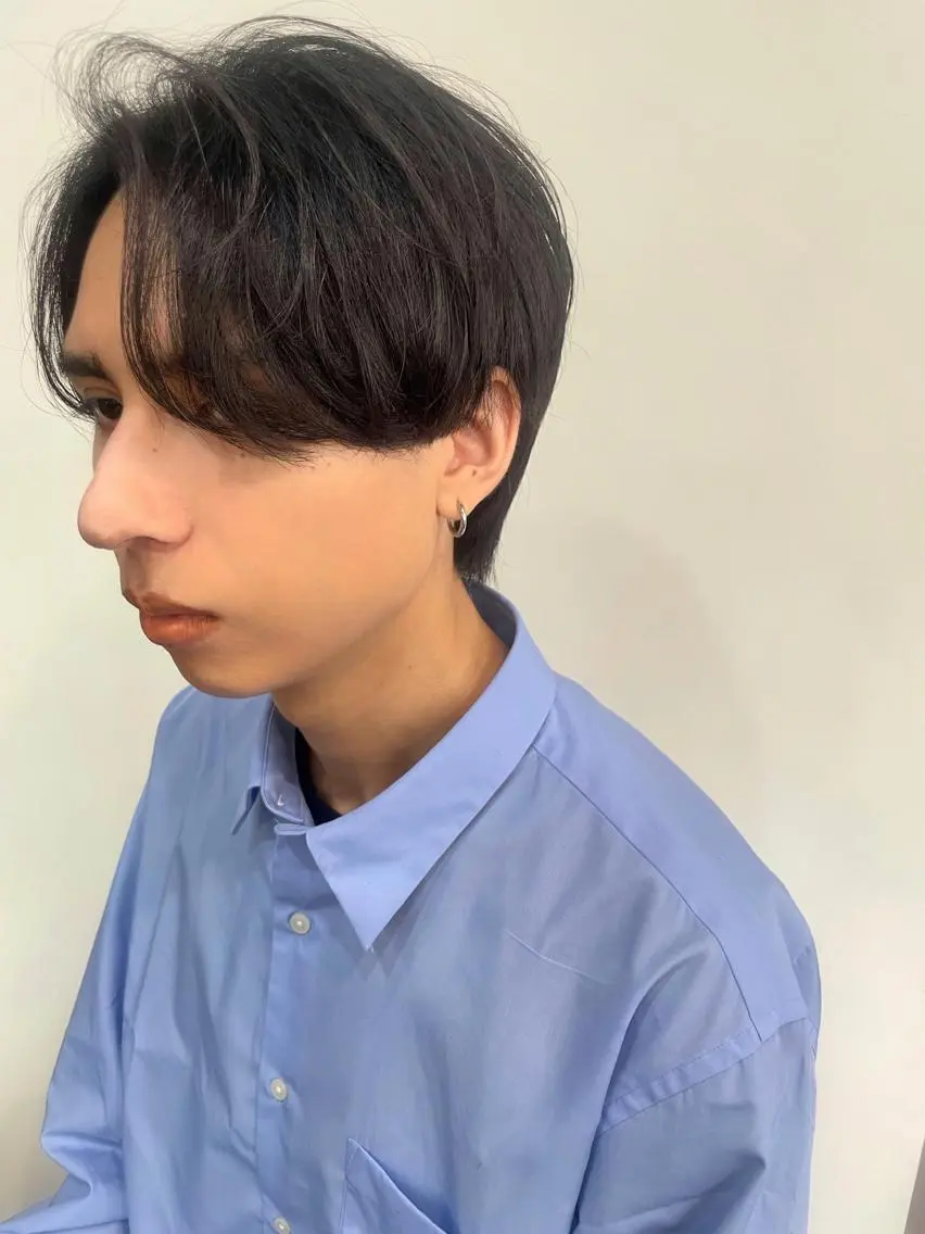 【メンズ限定・湿度や汗対策☔️】癖毛や癖を活かしたい方!カット+シークレット縮毛矯正+シルクトリートメント+眉カット韓国の写真