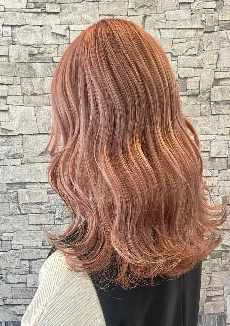 セミロング カット ヘアカラー トリートメント 🪄🫧ハイトーン/ 乙津茜🐰L'wisのヘアスタイル