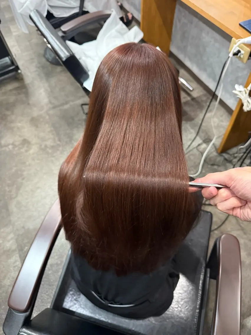 ロング カラー ヘアカラー トリートメント 髪質改善 /絹髪🫧ゆたかのヘアスタイル