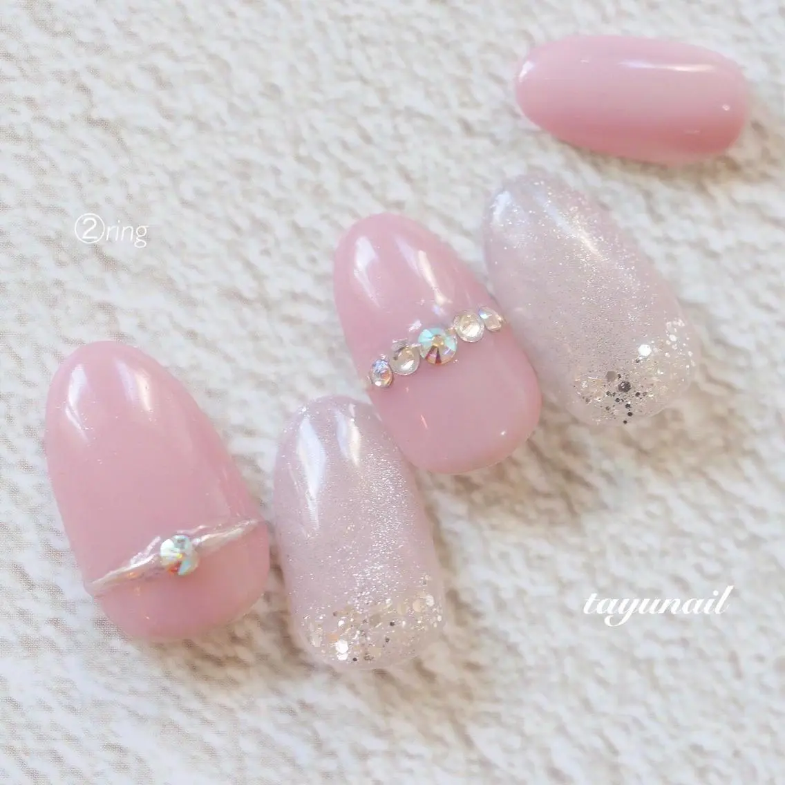 ネイル アートネイル ブルー ジェルネイル ワンカラーネイル パラジェル ネイルサロン 【たゆnail】のネイルデザイン