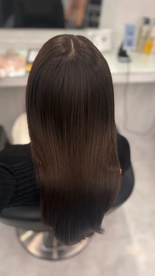 カラー ヘアカラー トリートメント ヘッドスパ 韓国風大人キレイめ ヘア/HIMENAのヘアスタイル