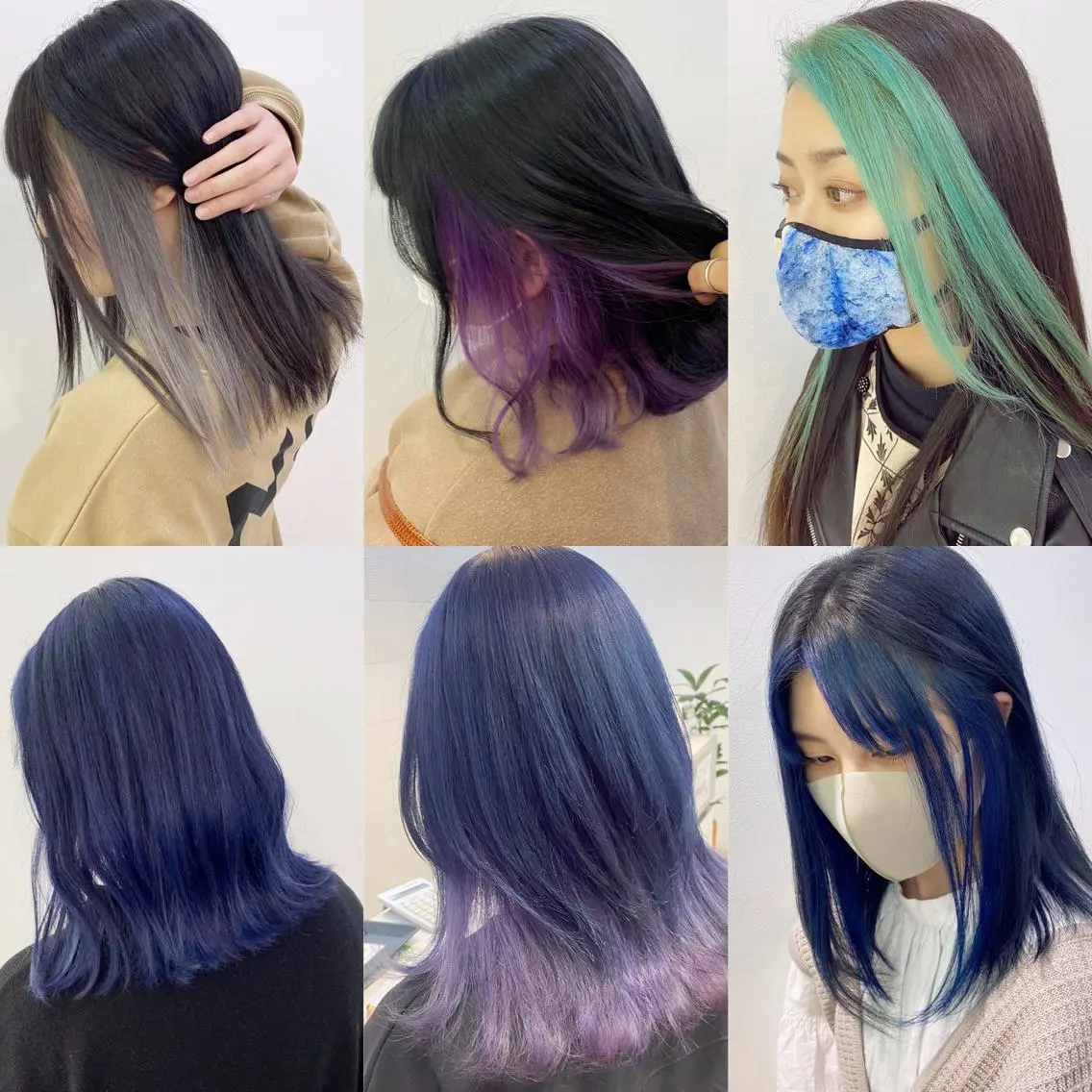 ロング カラー 渡邊 唯のヘアスタイル