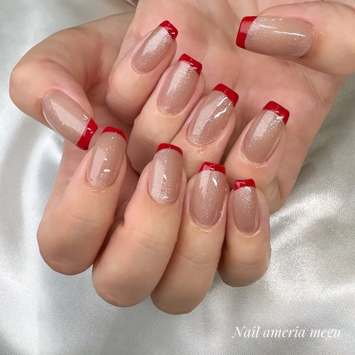 ネイル フレンチネイル ハンドネイル ameria meguのネイルデザイン