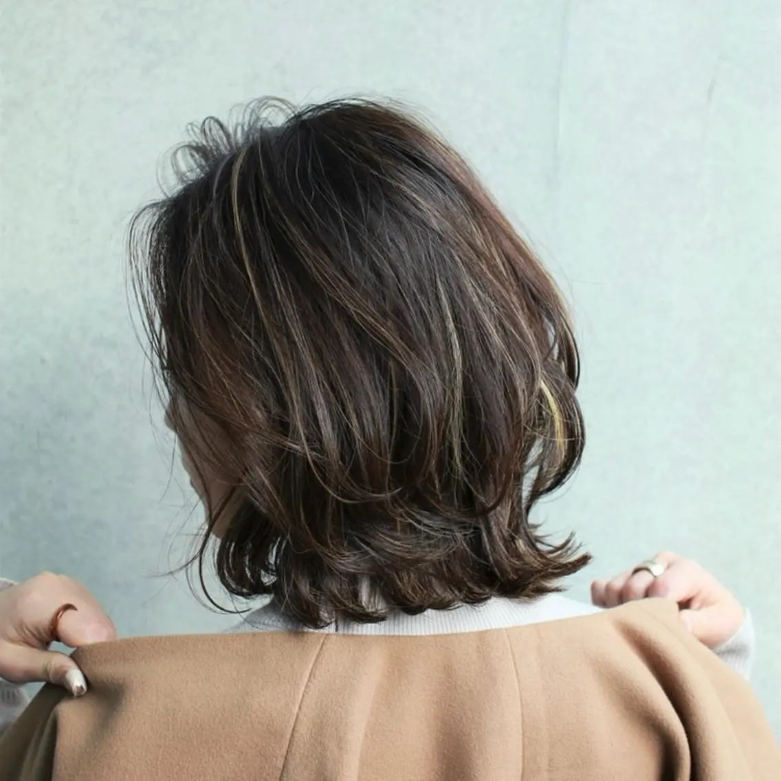 ミディアム 伸びても可愛いカラー 愛甲竜佑のヘアスタイル