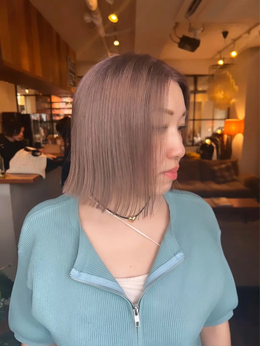 ミディアム カラー ヘアアレンジ RINKA.まつパ/ マツエク/深夜受付◎のマツエク・マツパデザイン