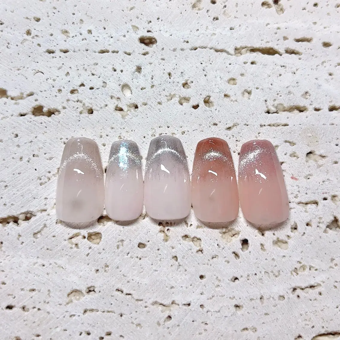 ネイル フレンチネイル マグネットネイル マグネットフレンチ ハンドネイル 京橋/ Lance nail Minaのネイルデザイン
