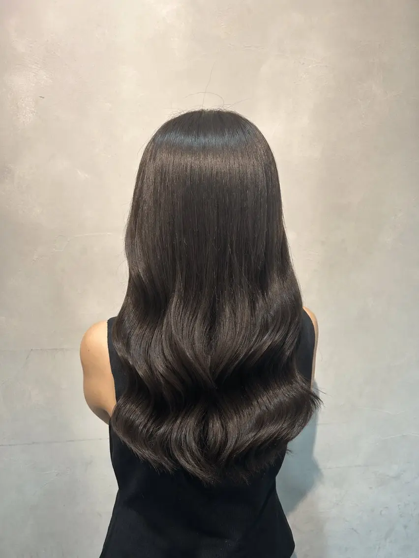ロング カラー ブラウンカラー ダークブラウン カット ヘアカラー トリートメント 渋谷/トレンドヘア 🦋‎🤍ふうかのヘアスタイル