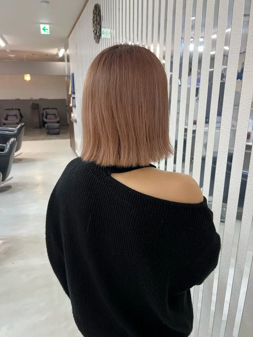 ショート カラー ピンクカラー KEN 🌟のヘアスタイル