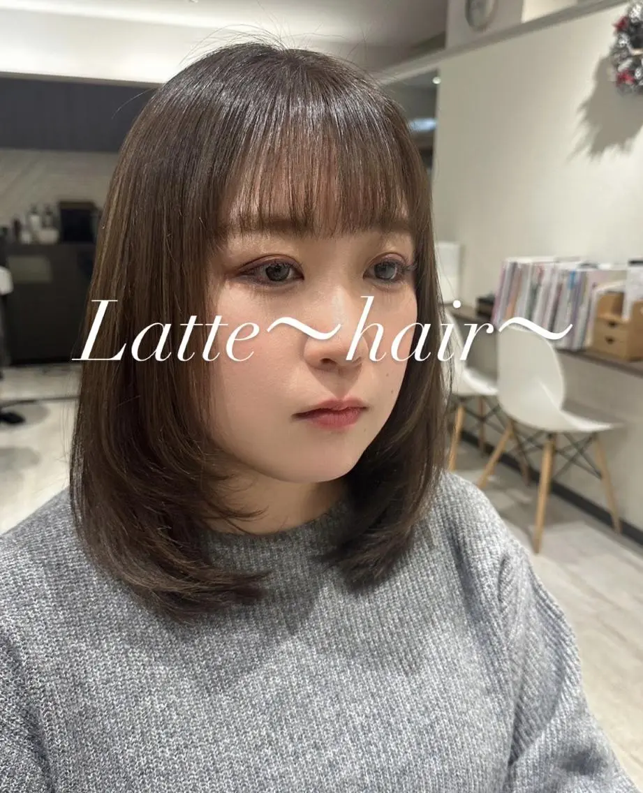 カット＋前髪のみ縮毛矯正の写真