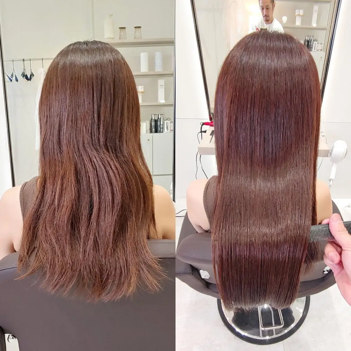 ロング EIGHT plum TOKIOリミテッドのヘアスタイル