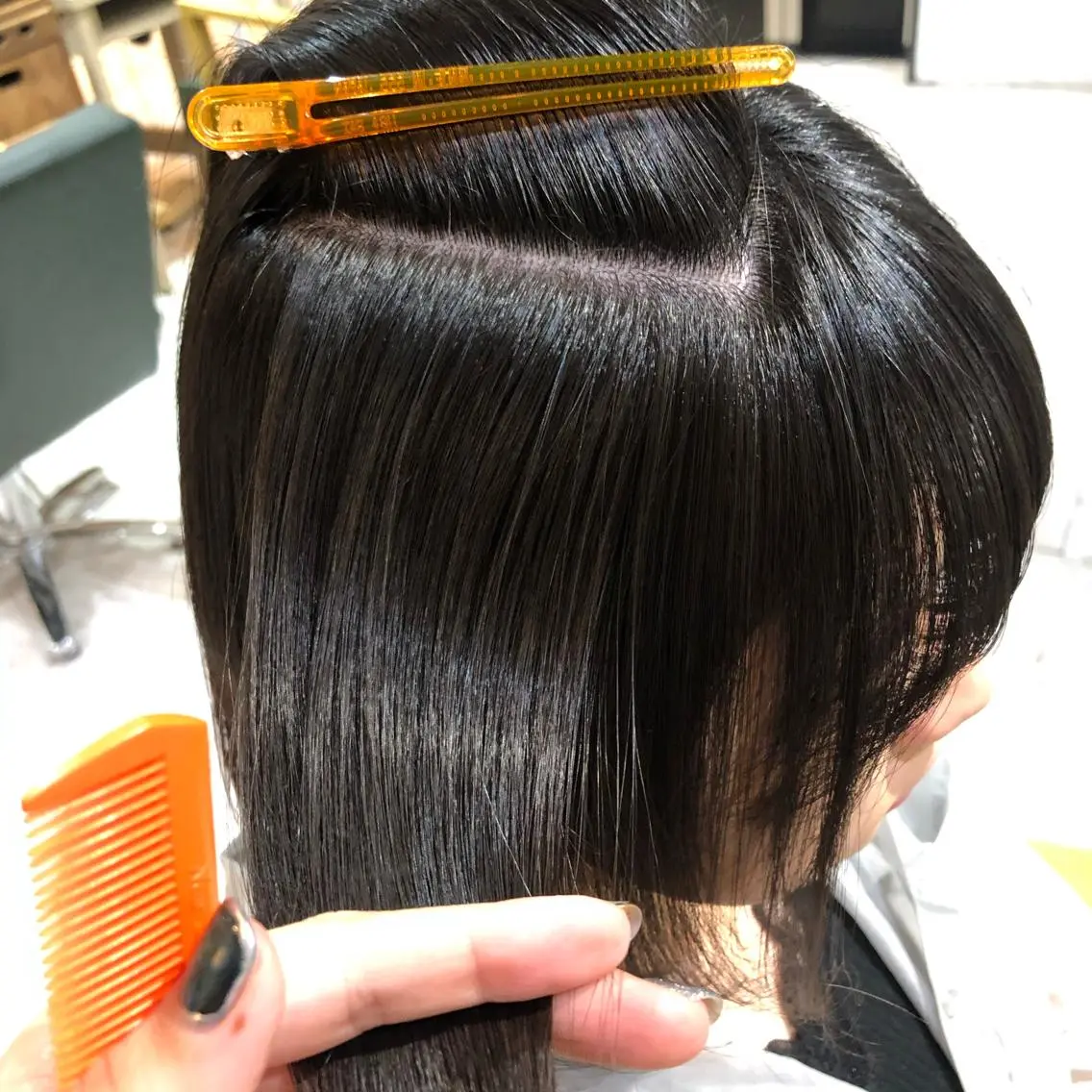 ミディアム 暖色カラー🍊 せきゆうかのヘアスタイル