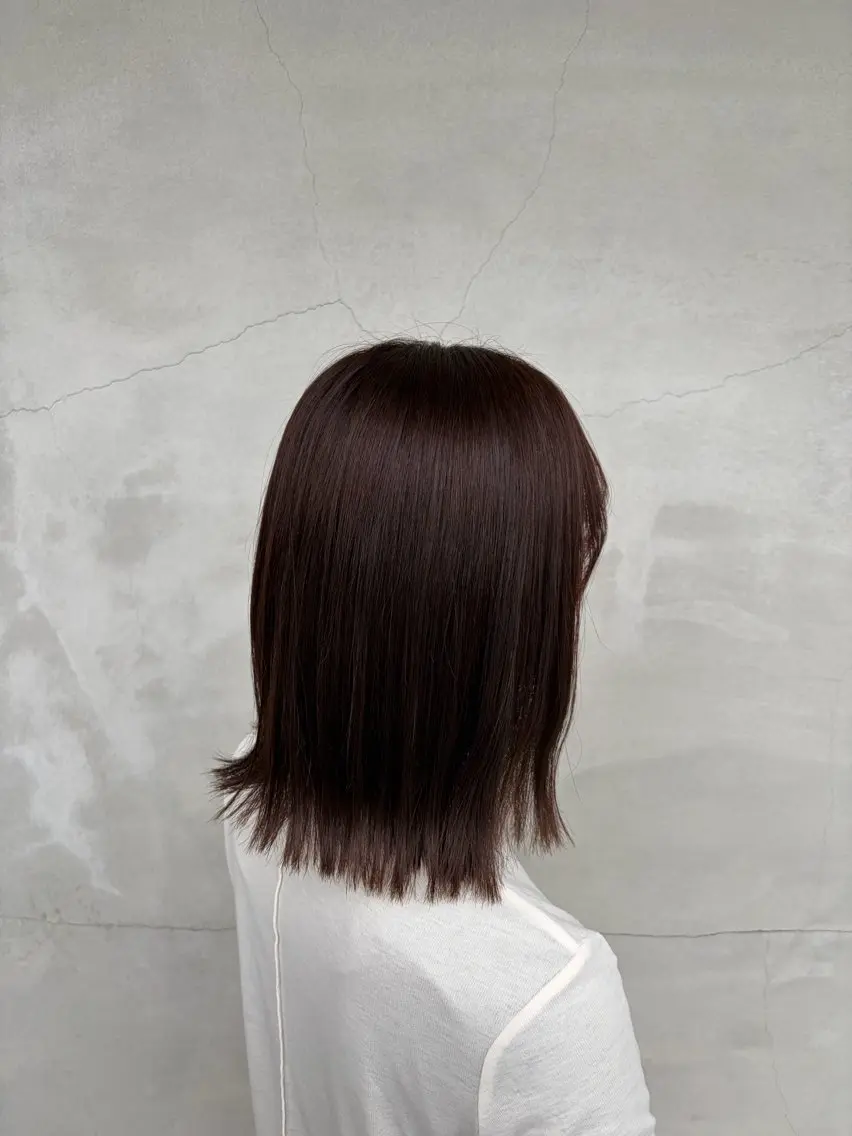 ミディアム カラー ピンクカラー トリートメント ヘアカラー トリートメント momoka オリーブ/ベージュのヘアスタイル