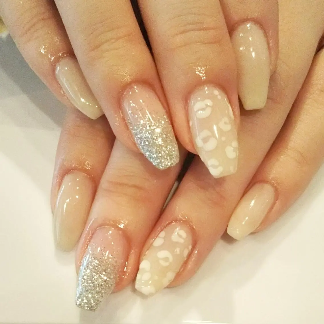 ネイル アニマル柄 シンプルネイル ハンドネイル private salon mieのネイルデザイン