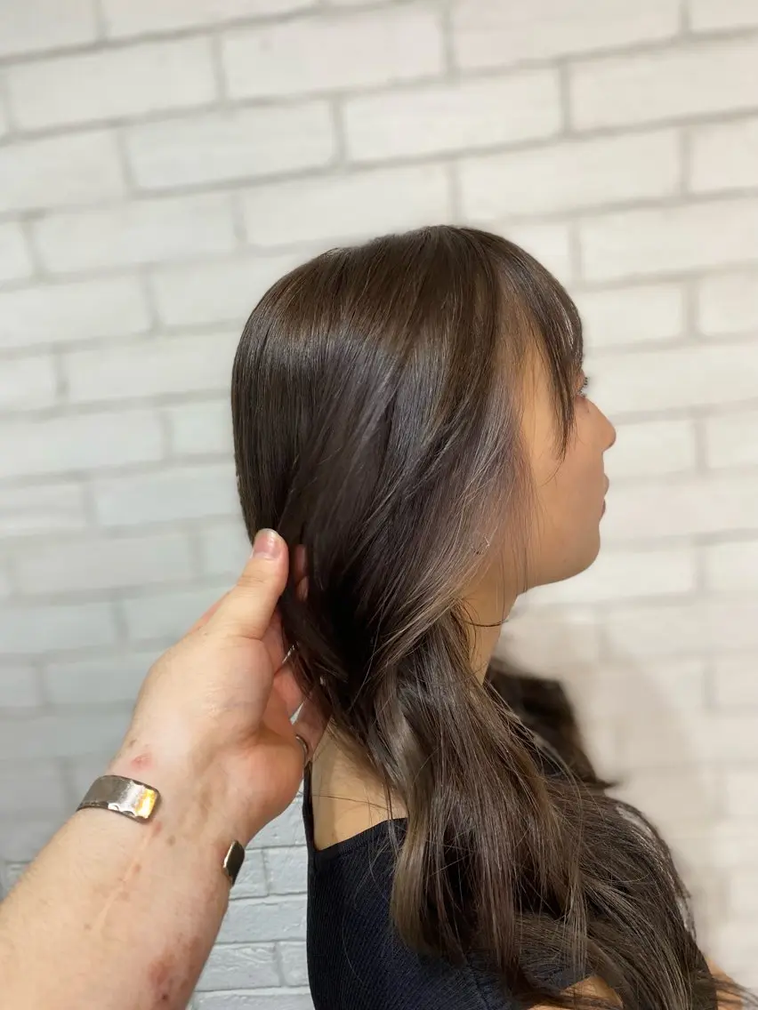 セミロング カラー ヘアカラー ヨシダ フミノリのヘアスタイル