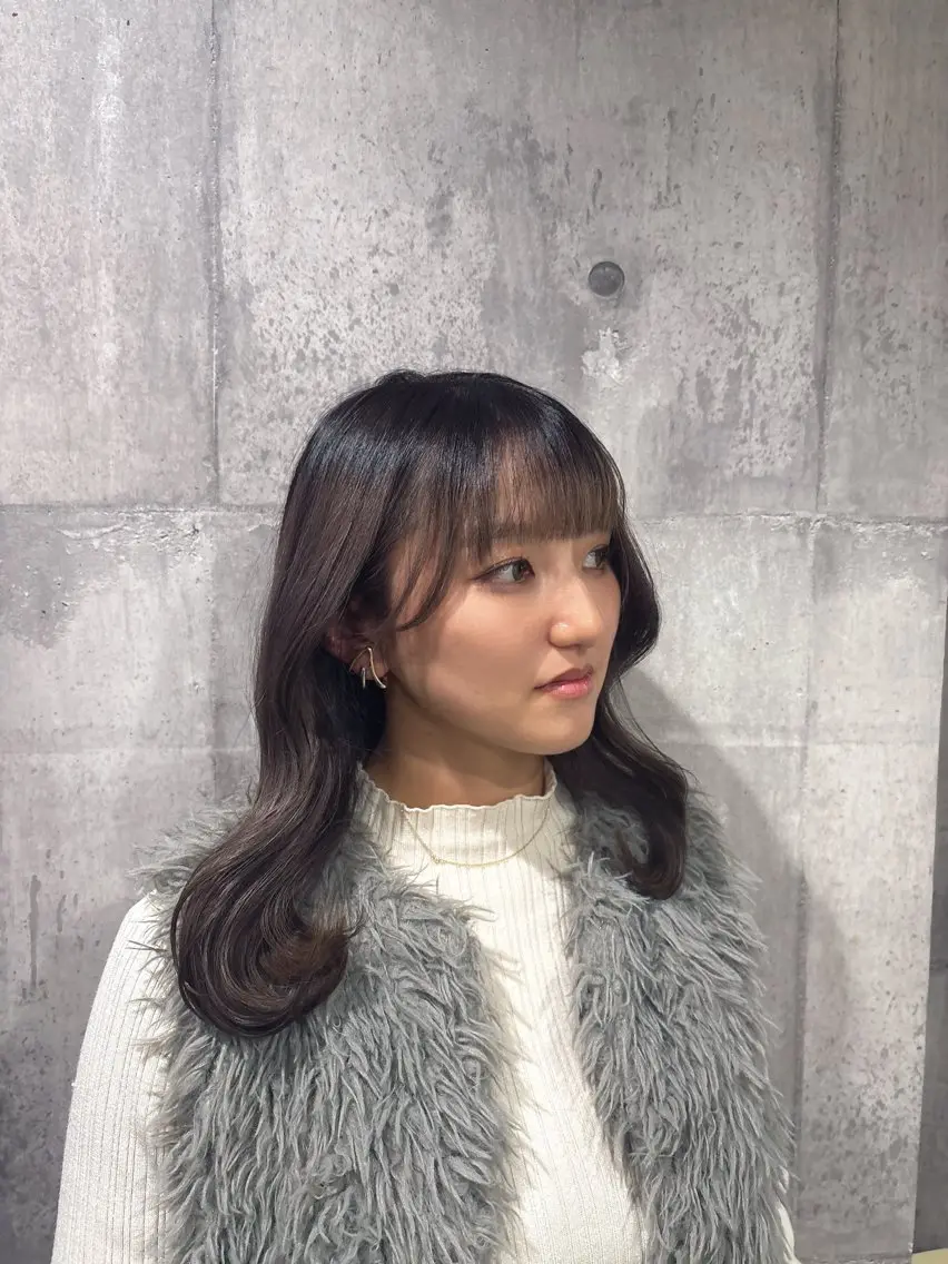 セミロング 髪質改善 カット ヘアカラー トリートメント Lucas髪質改善 natsukiのヘアスタイル