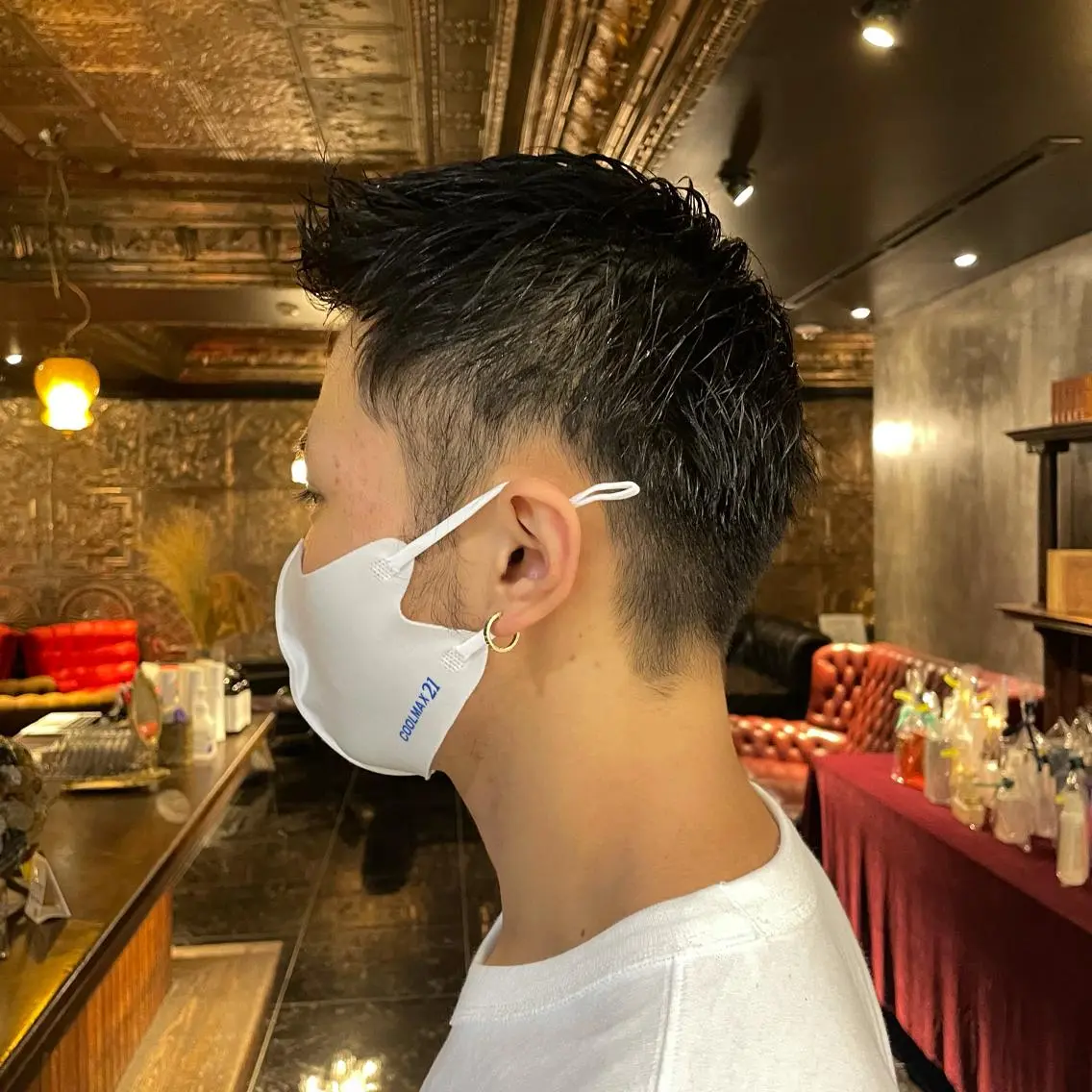 ショート カラー パーマ ヘアアレンジ メンズ くびれレイヤー/艶 カラー　MADOKAのヘアスタイル