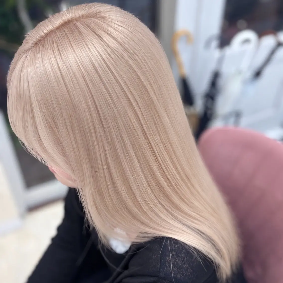 ロング カラー ヘアカラー トリートメント ヘッドスパ ハイトーン/ブリーチ 職人/森山陽向のヘアスタイル
