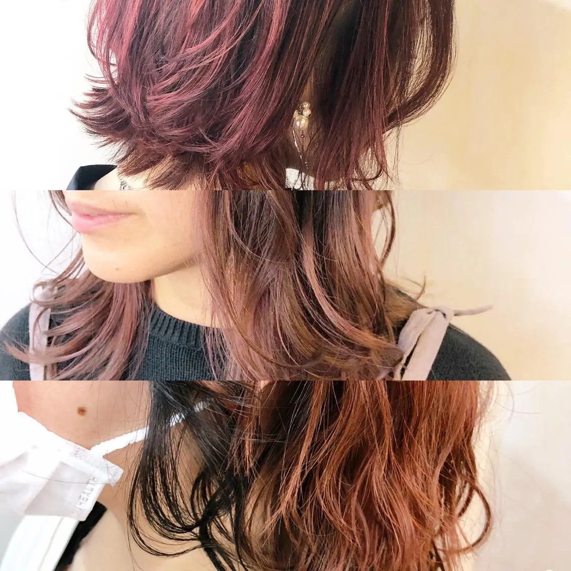 セミロング カラー パーマ ヘアアレンジ カット トリートメント ✨韓国風ヘア/艶髪 カラー✨yumeのヘアスタイル