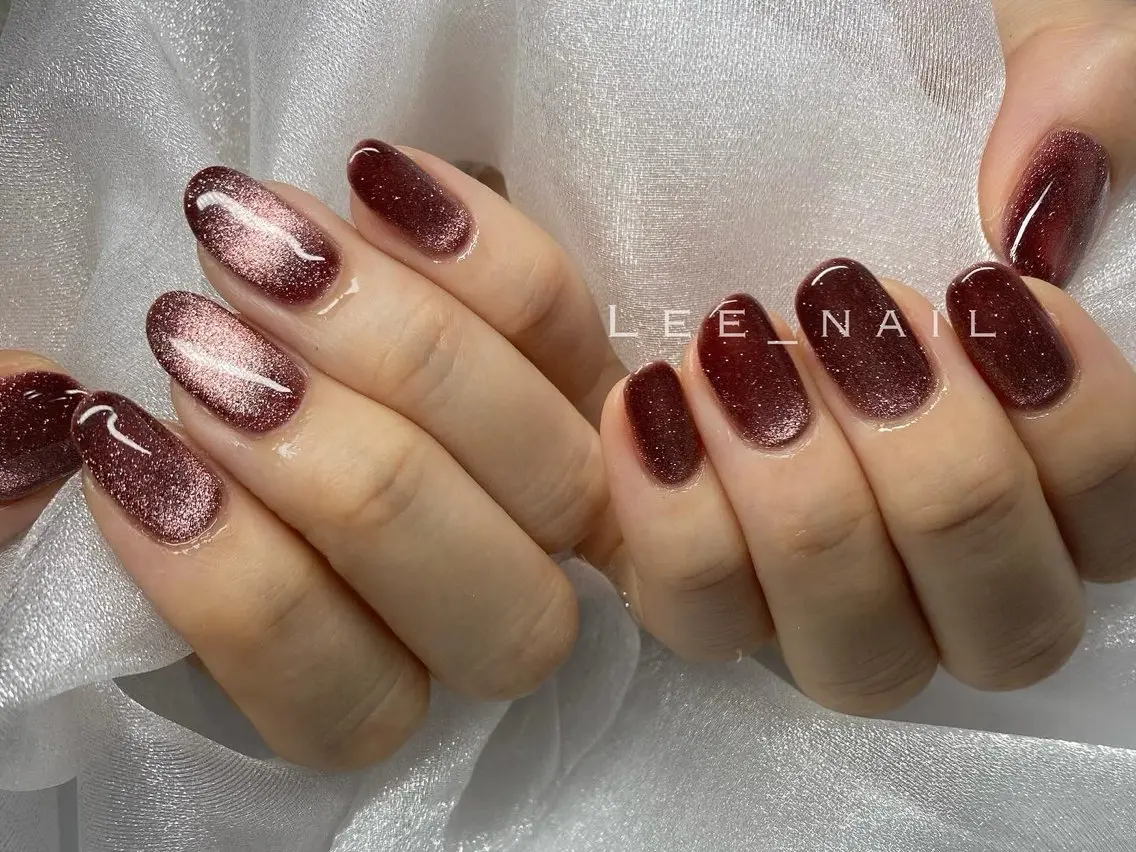 ネイル マグネットネイル ハンドネイル Lee_ nailのネイルデザイン