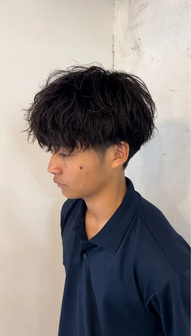 ショート カット パーマ メンズ特化美容師 ‼️ 永留 卓己のヘアスタイル