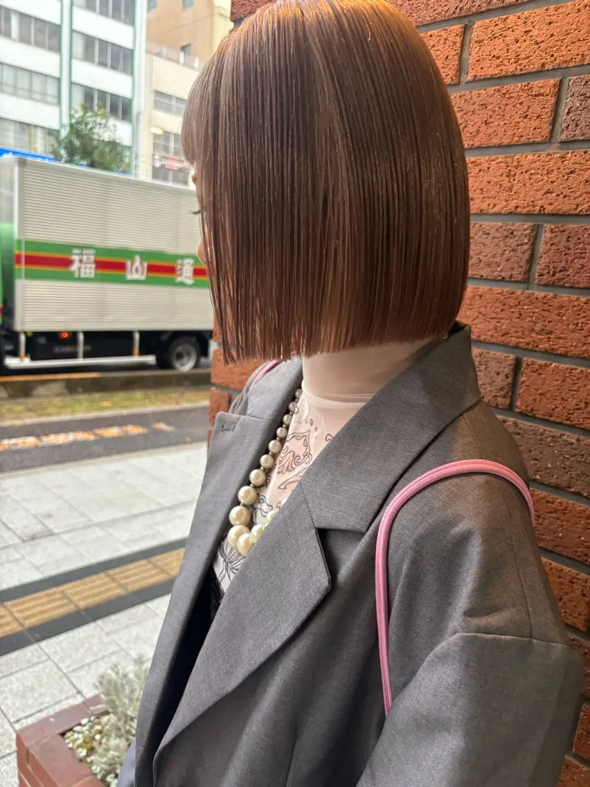 ショート カラー ヘアアレンジ 広島/ボブ/レイヤー 🌿‬wakabaのヘアスタイル