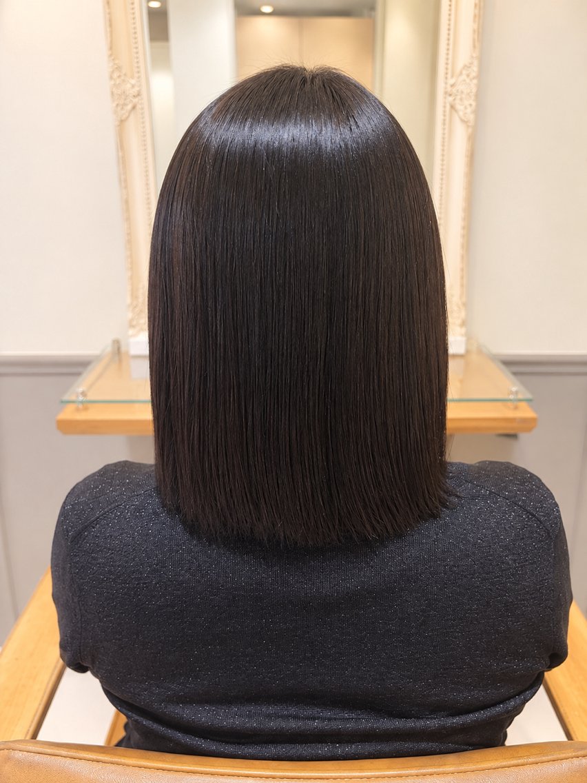 ミディアム カラー ブラウンカラー karin綱島店 ❤︎カラーモデルのヘアスタイル