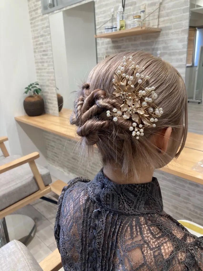 セミロング ヘアアレンジ ヘアセット Gypsoly ☺︎ゆきのその他イメージ