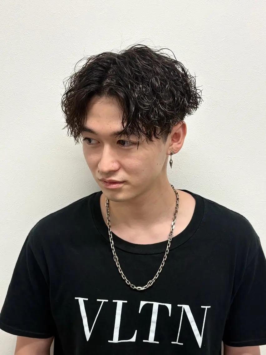 パーマ メンズ メンズパーマ カット パーマ トリートメント ケアパーマ/波巻き/ プードル/武田一馬のヘアスタイル