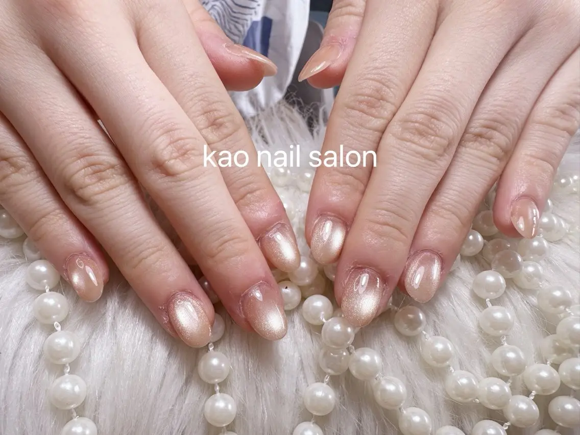 ネイル ハンドネイル kao nail マグネット/長さだしのネイルデザイン