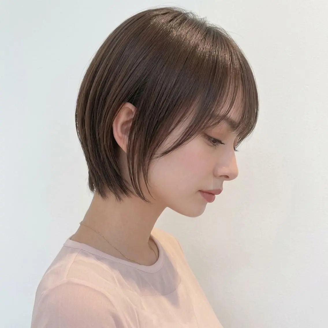 ショート 庭木華瑠🐾ボブ🧡 透明感カラー✨のヘアスタイル
