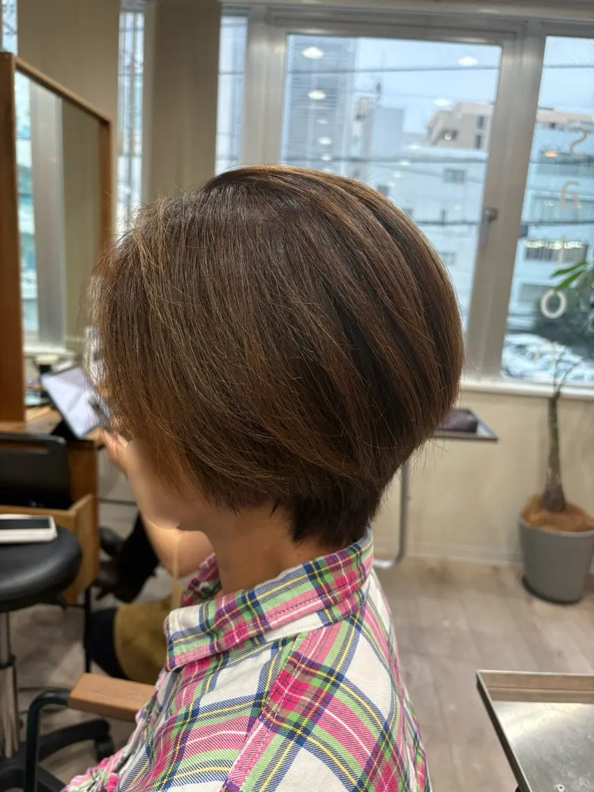 ショート カラー 暖色カラー/艶髪/ 🌻木村真緒🌻のヘアスタイル