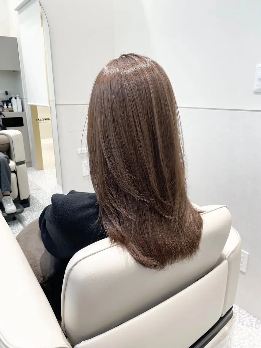 ロング カット ヘアカラー トリートメント 銀座/ハイトーン/ hayakaのヘアスタイル
