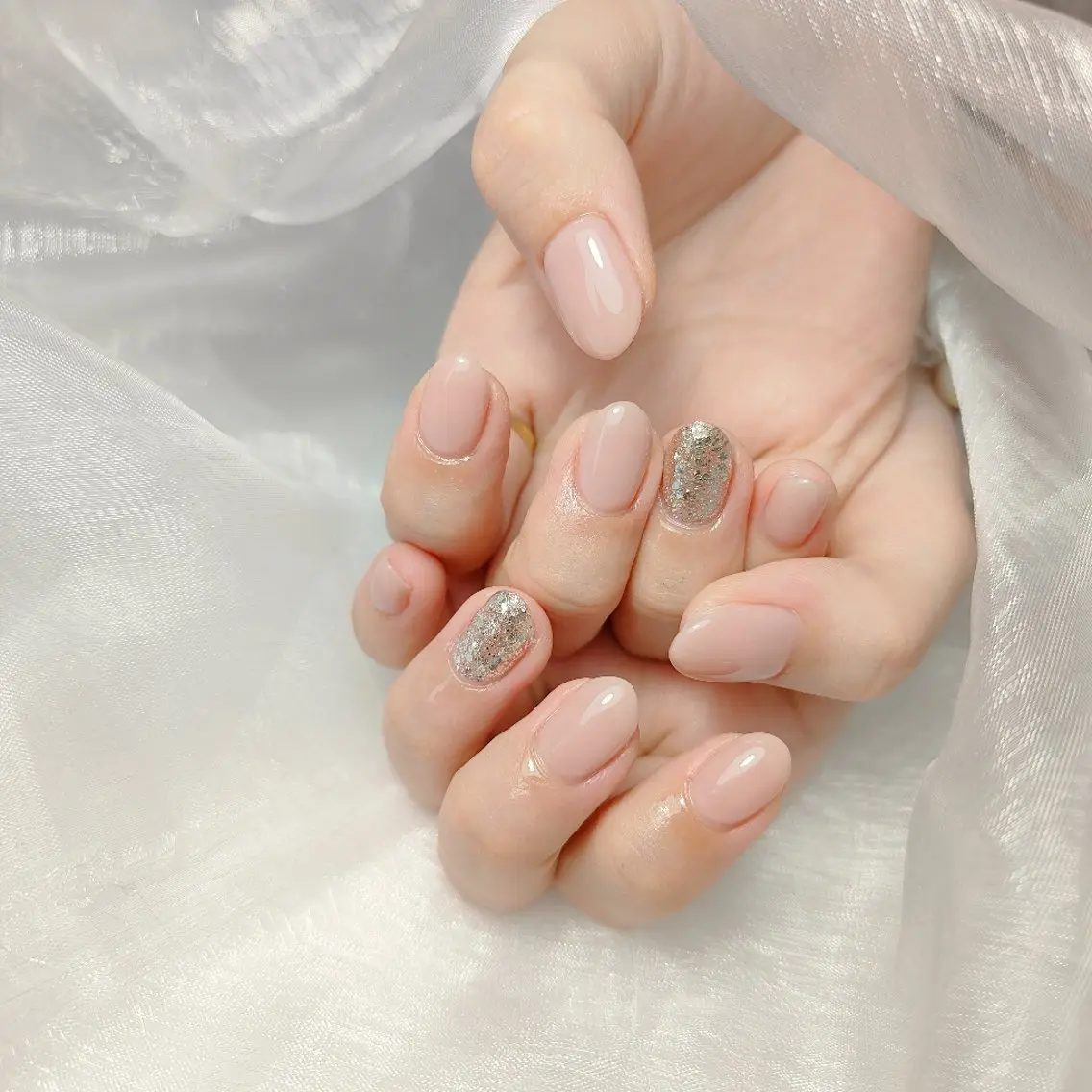 ネイル ワンカラーネイル ハンドネイル yuru calon nailのネイルデザイン