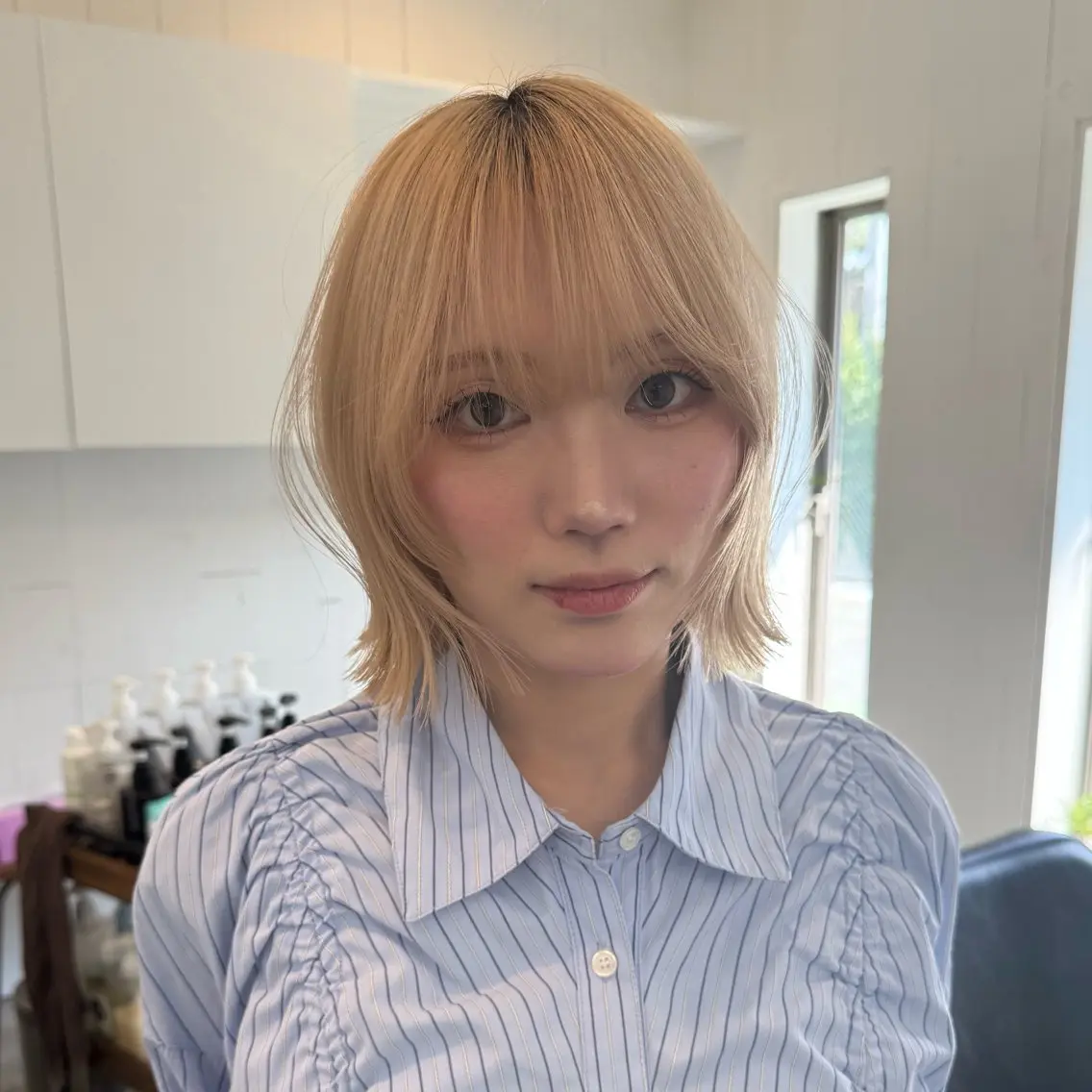 ミディアム カット ヘアカラー 【新潟/ボブとカラー は僕】あいる🫧のヘアスタイル