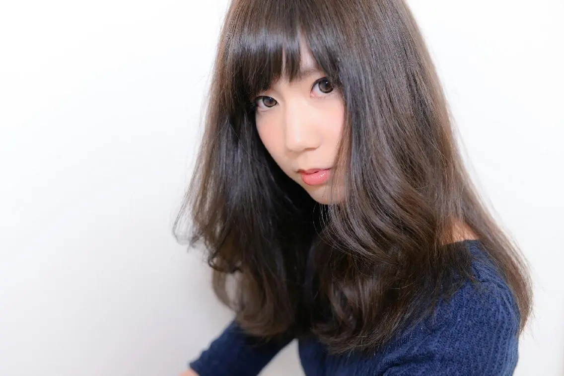 ミディアム カラー belta 姫路山吹 カラーモデル募集のヘアスタイル
