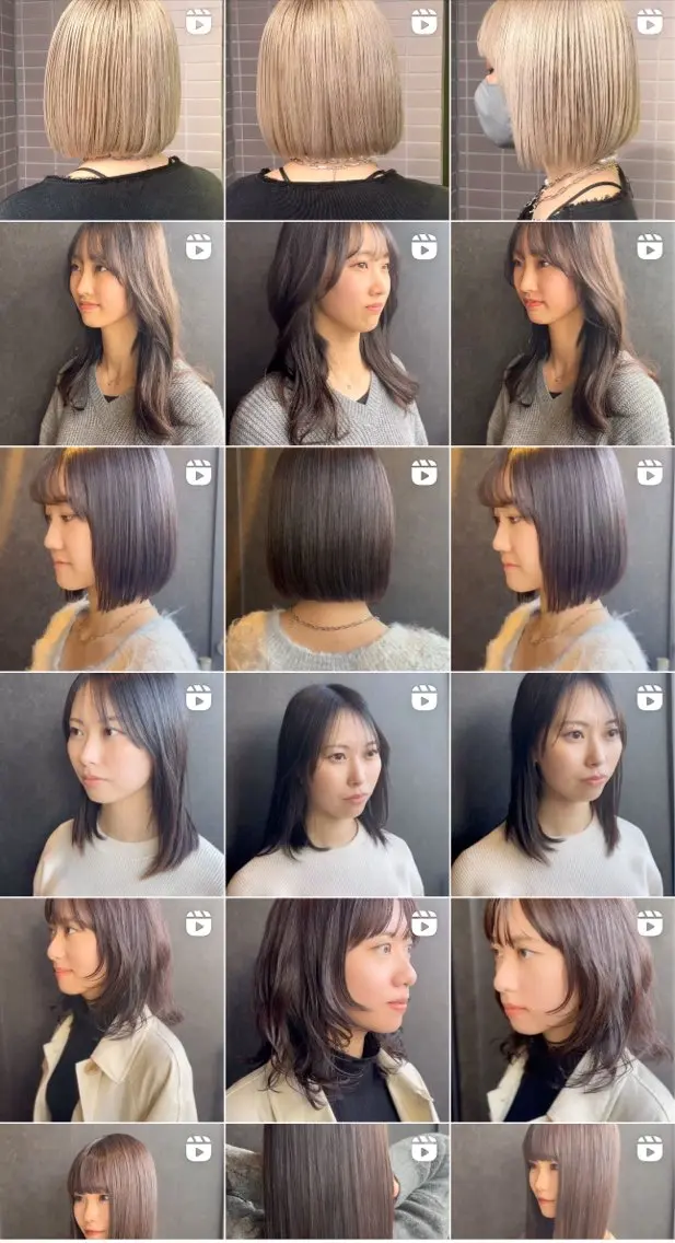 ミディアム カット ヘアカラー トリートメント 菊池 幹のヘアスタイル