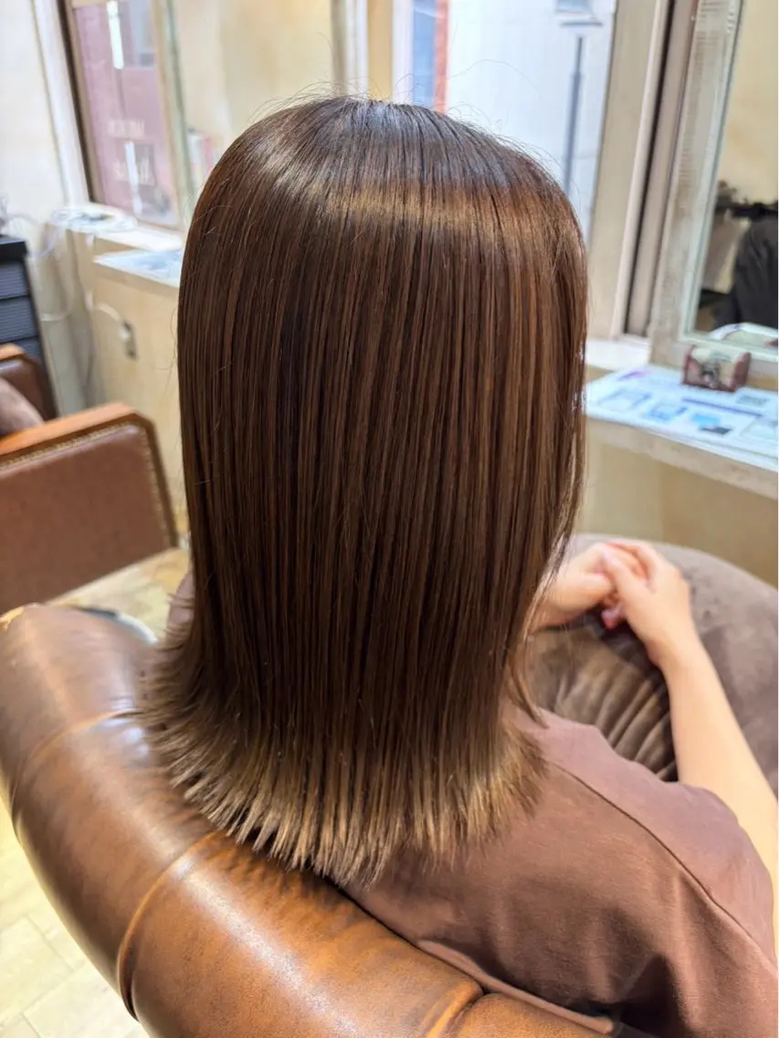 ミディアム カット ヘアカラー トリートメント ✂︎ショート、ボブ Hiroki✂︎のヘアスタイル