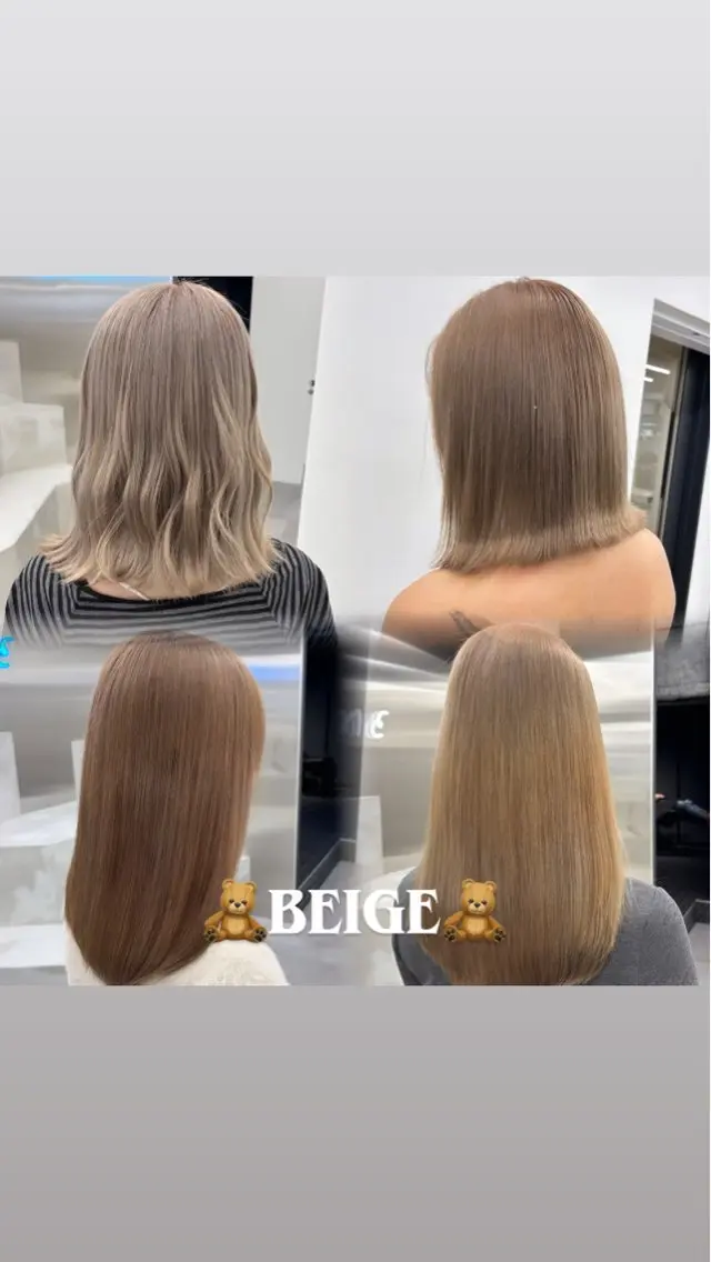 ロング カラー カット ヘアカラー 🧸🎀ブリーチ 栄🎀🧸かのんのヘアスタイル