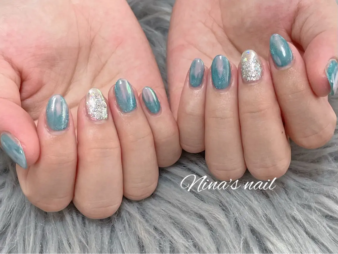 ネイル キラキラネイル ハンドネイル Nina's nailのネイルデザイン