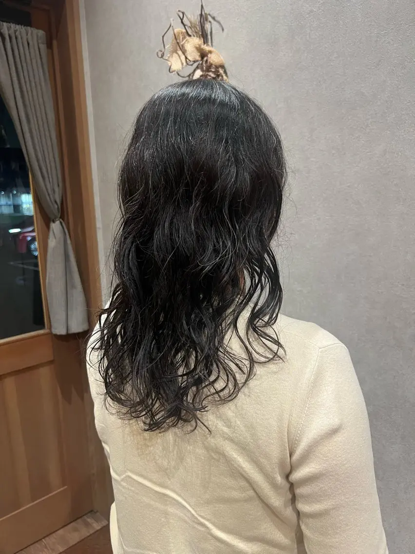 セミロング パーマ reiju （ranka）のヘアスタイル