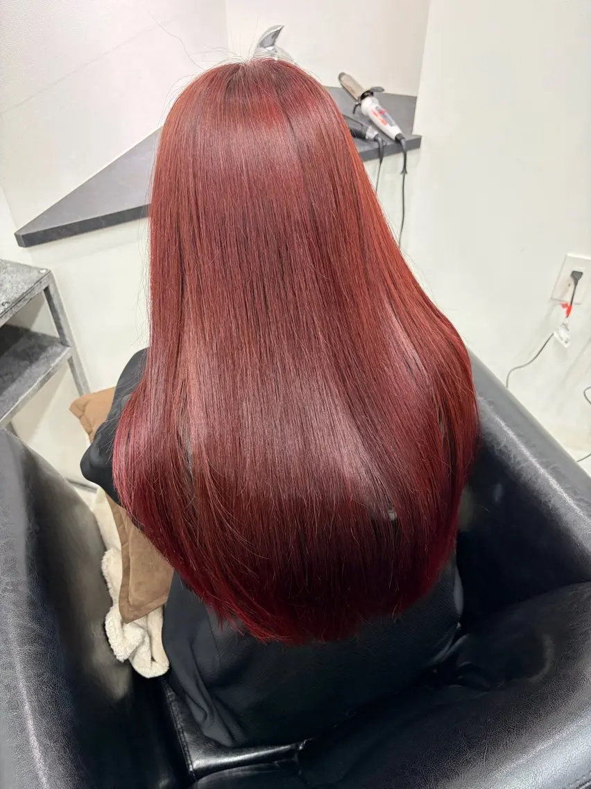 ロング ヘアカラー 田中 沙織のヘアスタイル