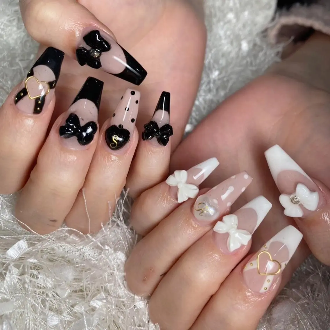 ネイル 長さ出し フレンチネイル ジェルネイル グラデーション ハート ハンドネイル Nail&eye Belire 新宿のネイルデザイン