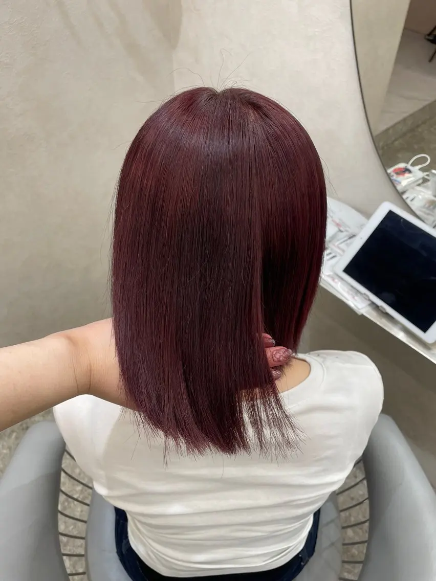 カラー ヘアカラー Hisa🤍新宿/髪 質改善🫧艶カラーのヘアスタイル