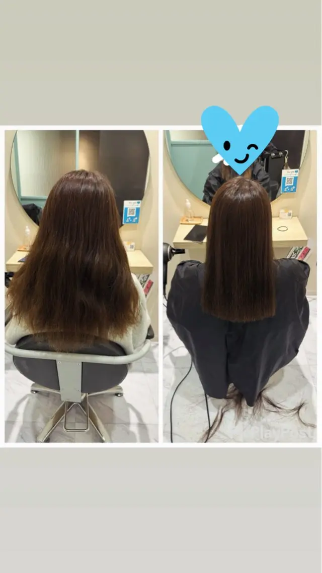 セミロング カット 縮毛矯正 トリートメント 丹野 圭太のヘアスタイル