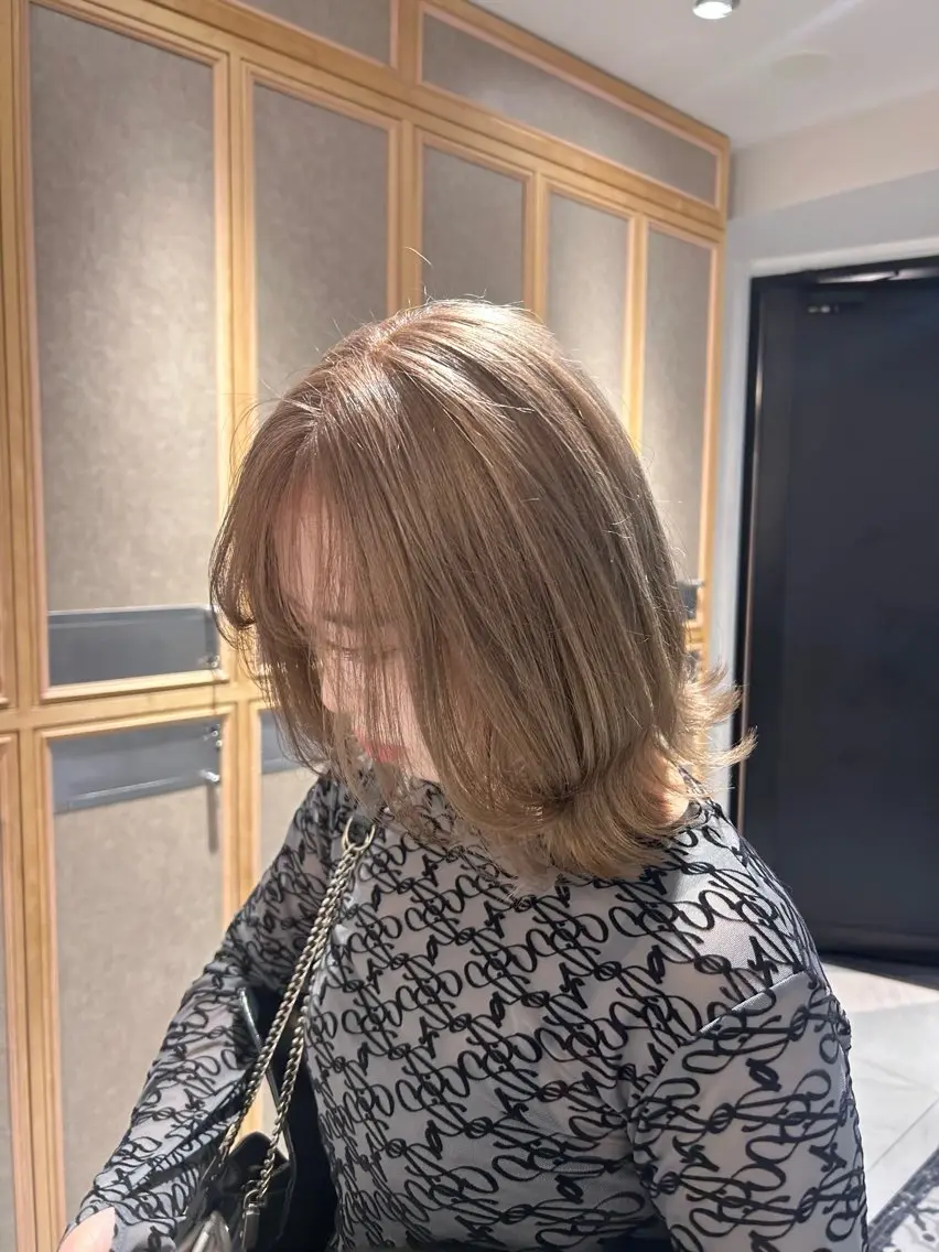 カラー ヘアカラー トリートメント ヘッドスパ ヘアセット miko🪽地毛風/ ハイトーン/レイヤーのヘアスタイル