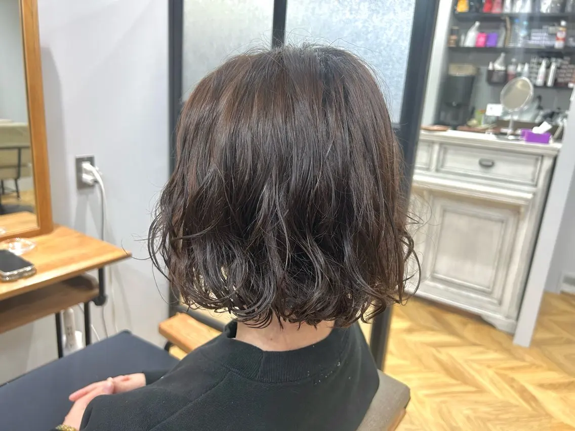 パーマ ボブ カット パーマ 🪄✨艶髪✨🪄 いわさきのヘアスタイル