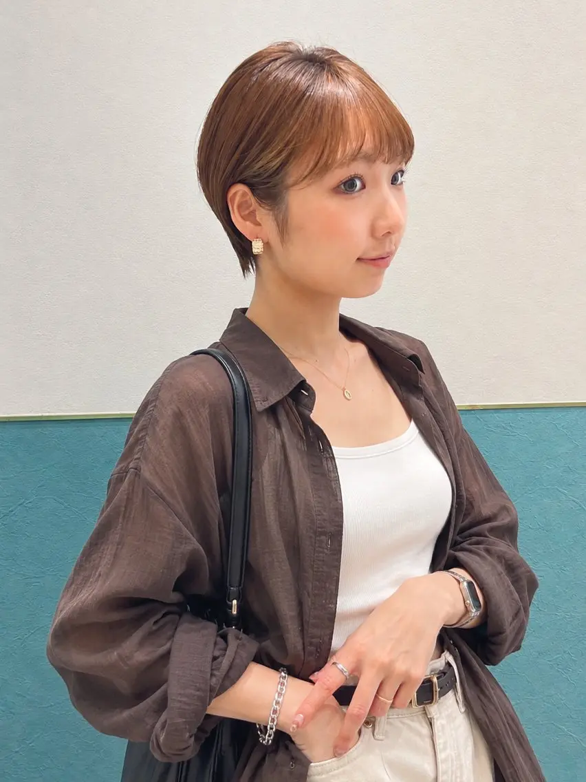 ショート ショートボブ ボブ ショートヘア カット ヘアカラー トリートメント ショート/ボブ 艶髪カラーTOSHIのヘアスタイル