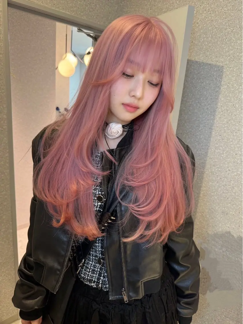 カラー ベージュカラー ブリーチ ダブルカラー インナーカラー ブリーチなしカラー 当日予約/天神美容室 HACKのヘアスタイル